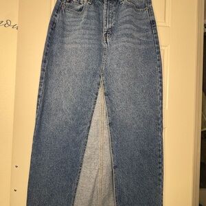 KanCan Blue Denim Maxi Skirt